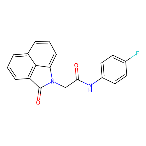 N-(4-fluorophenyl)-2-(2-oxobenzo[cd]indol-1(2H)-yl)acetamide structure