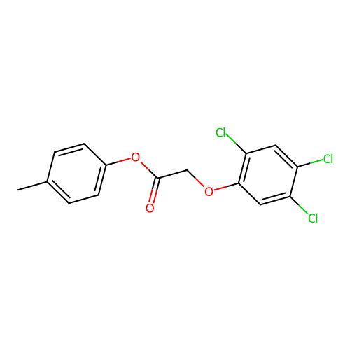 (4-Methylphenyl) 2-(2,4,5-trichlorophenoxy)acetate structure