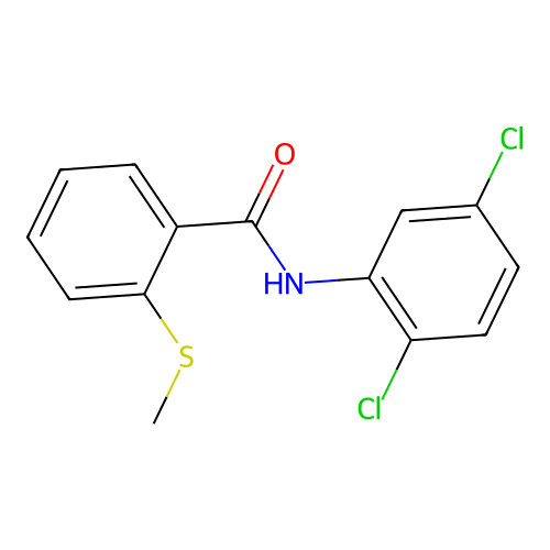 N-(2,5-二氯苯基)-2-(甲硫基)苯甲酰胺 structure