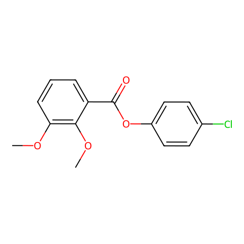 4-Chlorophenyl 2,3-dimethoxybenzoate structure