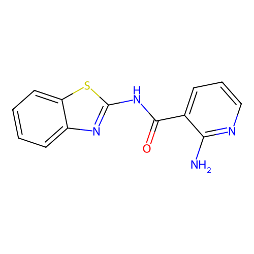 2-氨基-N-(1,3-苯并噻唑-2-基)烟酰胺 structure