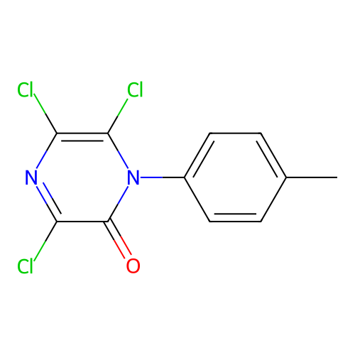 3,5,6-Trichloro-1-(4-methylphenyl)pyrazin-2-one structure