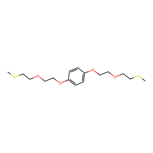 1,4-Bis[2-(2-methylsulfanylethoxy)ethoxy]benzene structure