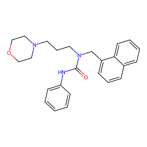 1-(3-Morpholin-4-ylpropyl)-1-(naphthalen-1-ylmethyl)-3-phenylurea structure