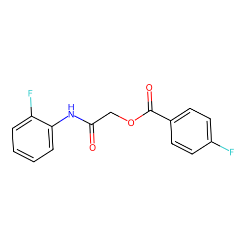 2-((2-Fluorophenyl)amino)-2-oxoethyl 4-fluorobenzoate structure