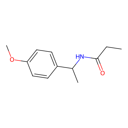 N-[1-(4-methoxyphenyl)ethyl]propanamide structure