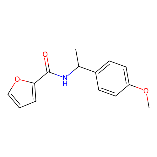N-[1-(4-methoxyphenyl)ethyl]furan-2-carboxamide structure