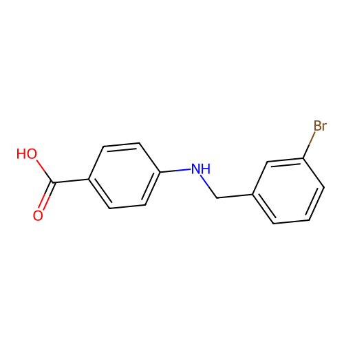 4-[(3-Bromobenzyl)amino]benzoic acid structure