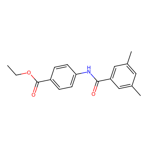 Ethyl 4-[(3,5-dimethylbenzoyl)amino]benzoate structure