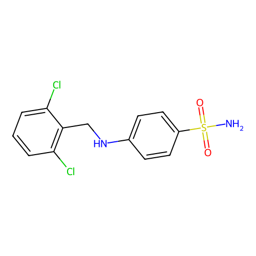 4-[(2,6-二氯苄基)氨基]苯磺酰胺 structure