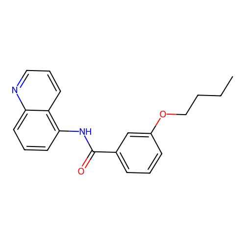 3-butoxy-N-(5-quinolinyl)benzamide structure