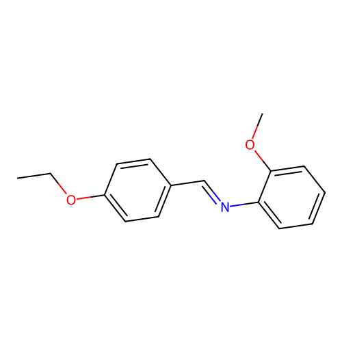 N-(4-ethoxybenzylidene)-N-(2-methoxyphenyl)amine structure