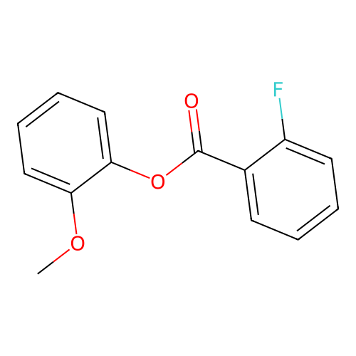 2-Methoxyphenyl 2-fluorobenzoate structure
