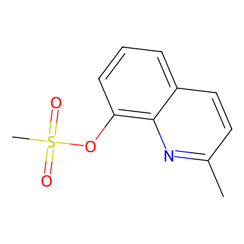 2-Methyl-8-quinolinyl methanesulfonate structure