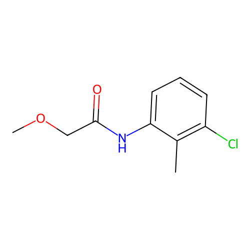 N-(3-chloro-2-methylphenyl)-2-methoxyacetamide structure