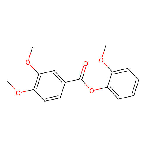 2-Methoxyphenyl 3,4-dimethoxybenzoate structure