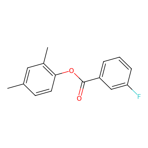 2,4-Dimethylphenyl 3-fluorobenzoate structure
