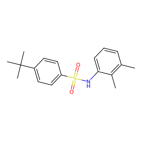 4-tert-butyl-N-(2,3-dimethylphenyl)benzenesulfonamide structure