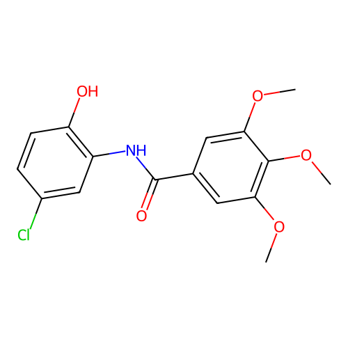 N-(5-chloro-2-hydroxyphenyl)-3,4,5-trimethoxybenzamide structure