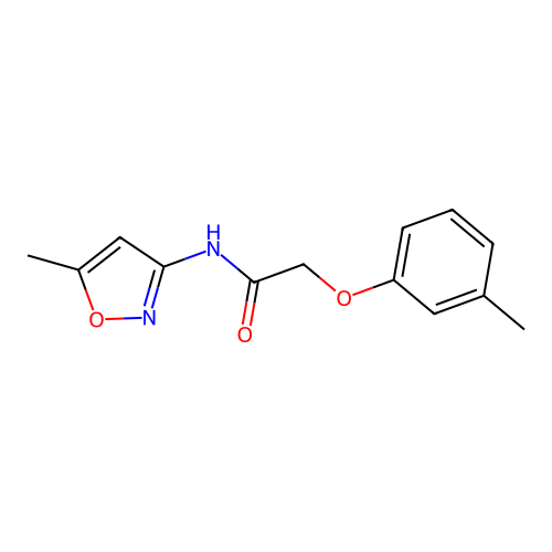 N-(5-Methyl-isoxazol-3-yl)-2-m-tolyloxy-acetamide structure