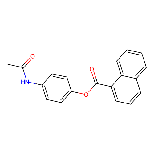 4-(Acetylamino)phenyl 1-naphthoate structure