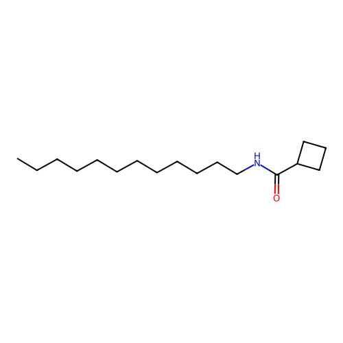 N-dodecylcyclobutanecarboxamide structure