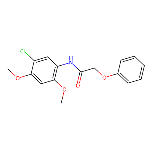 N-(5-chloro-2,4-dimethoxyphenyl)-2-phenoxyacetamide structure
