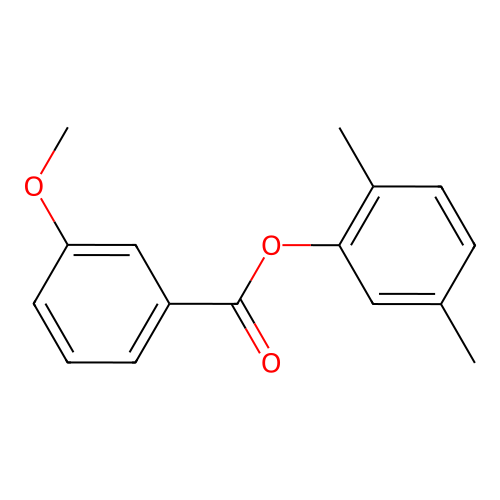 2,5-Dimethylphenyl 3-methoxybenzoate structure