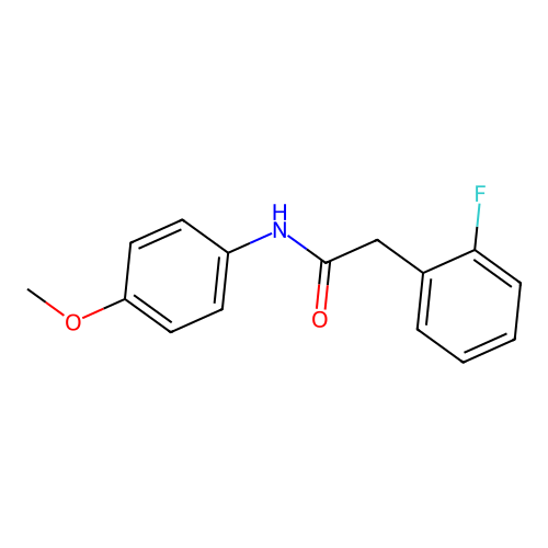 2-(2-fluorophenyl)-N-(4-methoxyphenyl)acetamide structure