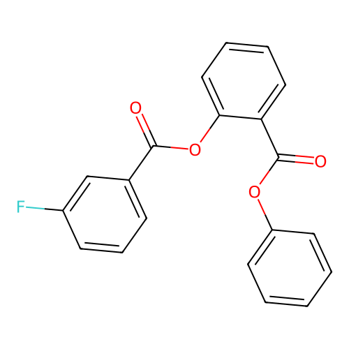 Phenyl 2-(3-fluorobenzoyl)oxybenzoate structure