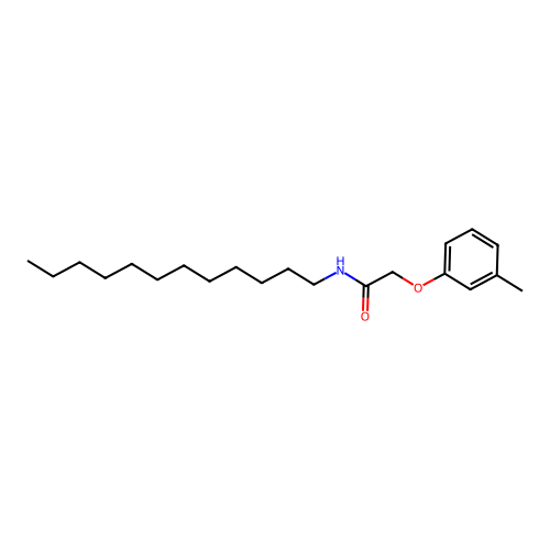 N-dodecyl-2-(3-methylphenoxy)acetamide structure
