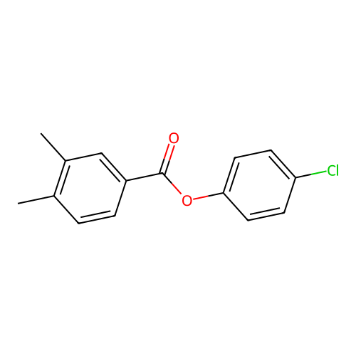 4-Chlorophenyl3,4-dimethylbenzoate structure