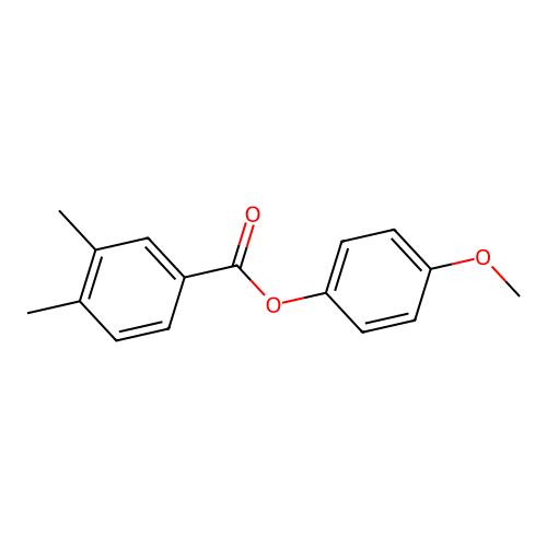 4-Methoxyphenyl3,4-dimethylbenzoate structure