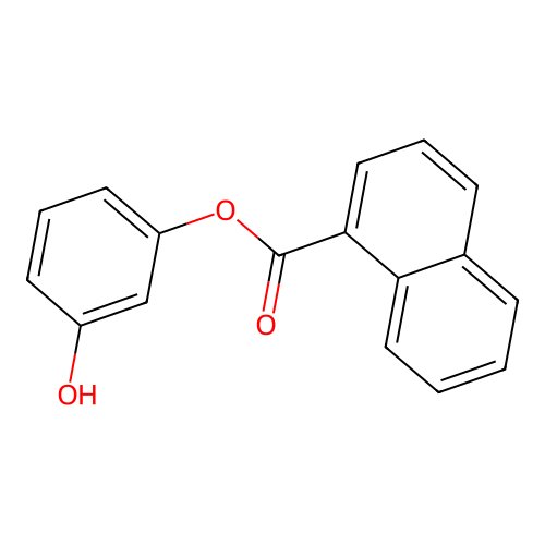 3-Hydroxyphenyl 1-naphthoate structure