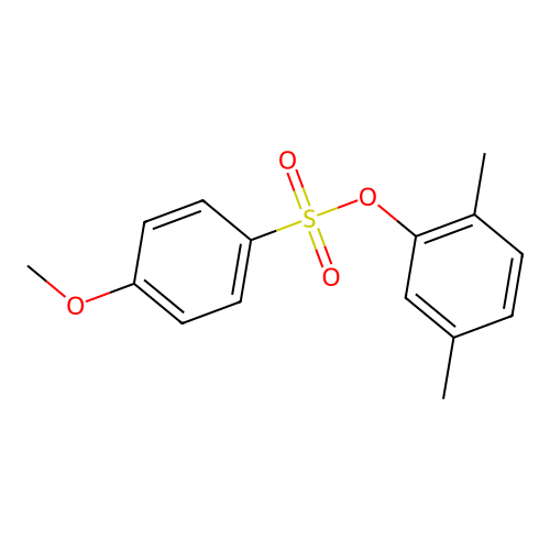 2,5-Dimethylphenyl4-methoxybenzenesulfonate structure