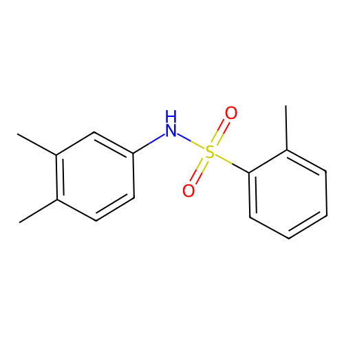 N-(3,4-dimethylphenyl)-2-methylbenzenesulfonamide structure