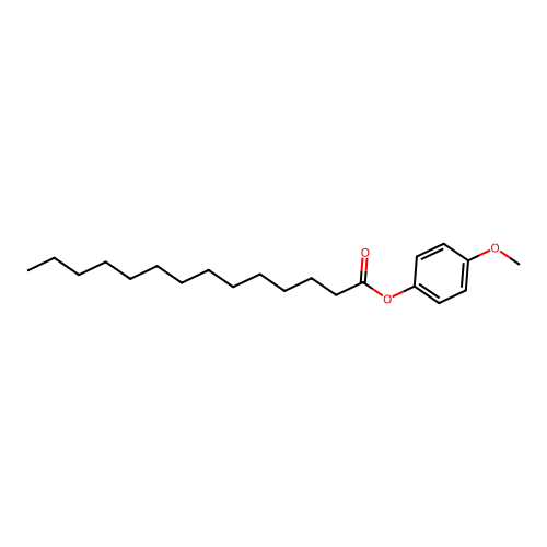 (4-Methoxyphenyl) tetradecanoate structure