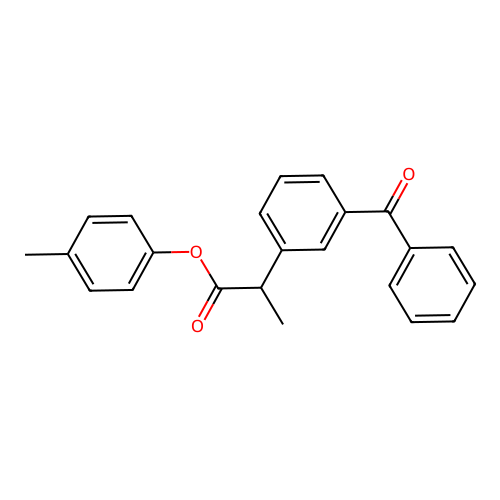 4-Methylphenyl2-(3-benzoylphenyl)propanoate structure