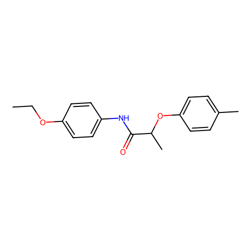 N-(4-ethoxyphenyl)-2-(4-methylphenoxy)propanamide structure