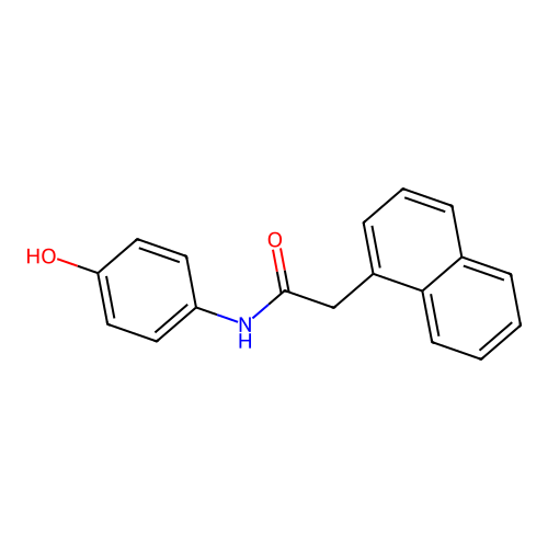 N-(4-hydroxyphenyl)-2-naphthalen-1-ylacetamide structure