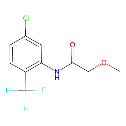 N-[5-chloro-2-(trifluoromethyl)phenyl]-2-methoxyacetamide structure