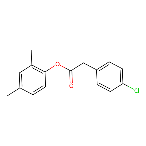 2,4-Dimethylphenyl(4-chlorophenyl)acetate structure