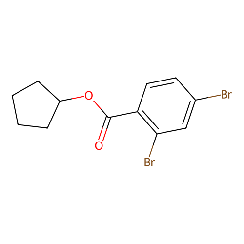 Cyclopentyl 2,4-dibromobenzoate structure