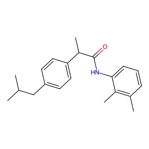 N-(2,3-dimethylphenyl)-2-(4-isobutylphenyl)propanamide structure