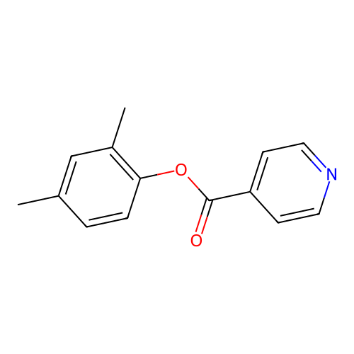 2,4-Dimethylphenyl isonicotinate structure