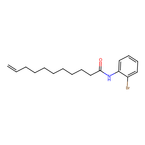 N-(2-bromophenyl)-10-undecenamide structure