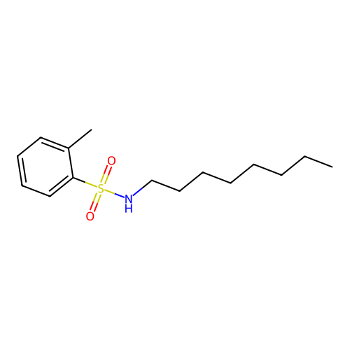 2-methyl-N-octylbenzenesulfonamide structure