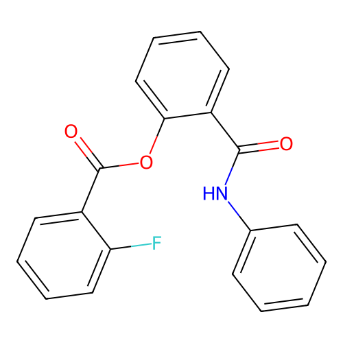 2-(Anilinocarbonyl)phenyl 2-fluorobenzoate structure