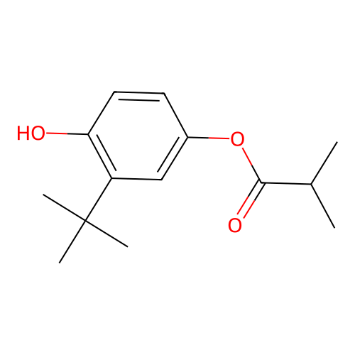 3-Tert-butyl-4-hydroxyphenyl 2-methylpropanoate structure