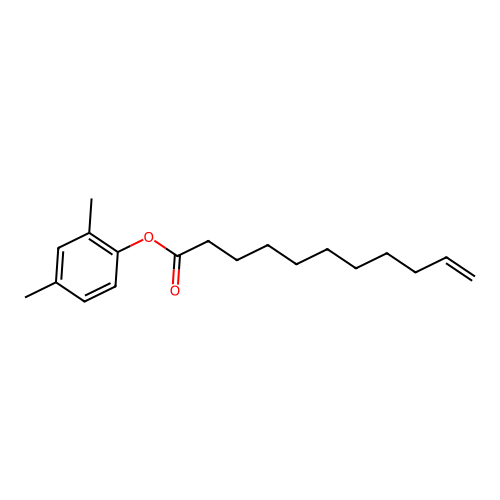 2,4-Dimethylphenyl 10-undecenoate structure